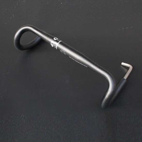 Road Bike Aluminum Alloy Handlebar Road Bike Handlebar Racing Bicycle Bent Handlebar 31.8mm*380/400/420mm Drop Bent Bar
