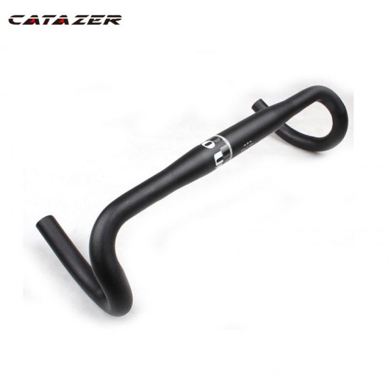 Road Bike Aluminum Alloy Handlebar Road Bike Handlebar Racing Bicycle Bent Handlebar 31.8mm*380/400/420mm Drop Bent Bar