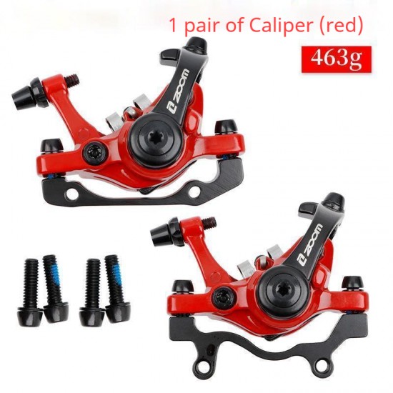 Bicycle Bilateral Drive Disc Brake Caliper Mountain MTB Road Bike Mechanical Aluminum Alloy Caliper Disc Brakes Caliper