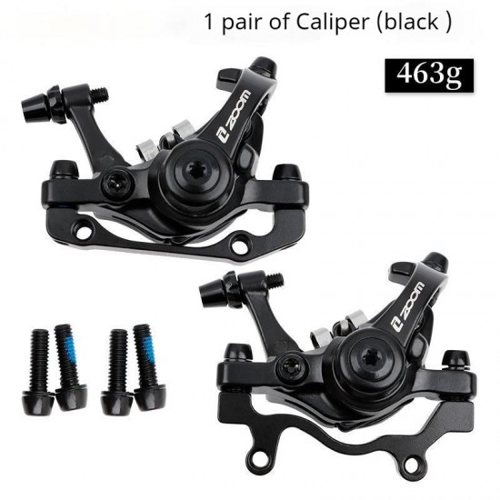 Bicycle Bilateral Drive Disc Brake Caliper Mountain MTB Road Bike Mechanical Aluminum Alloy Caliper Disc Brakes Caliper