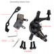 Bicycle Bilateral Drive Disc Brake Caliper Mountain MTB Road Bike Mechanical Aluminum Alloy Caliper Disc Brakes Caliper
