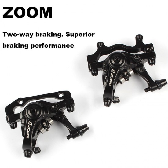 Bicycle Bilateral Drive Disc Brake Caliper Mountain MTB Road Bike Mechanical Aluminum Alloy Caliper Disc Brakes Caliper