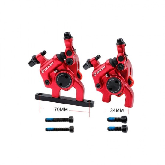 CATAZER Road Gravel CX Bicycle Mechanical Line Pulling Hydraulic Disc Brakes Set Flat Mount Calipers Anodized Clamp Bike Parts