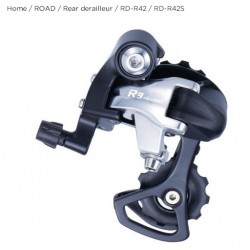 Microshift Road Bike Aluminum Alloy 9 Speed RD-R42 Rear Derailleur Bicycle Parts Rear Derailleur Fit for Road Cycling