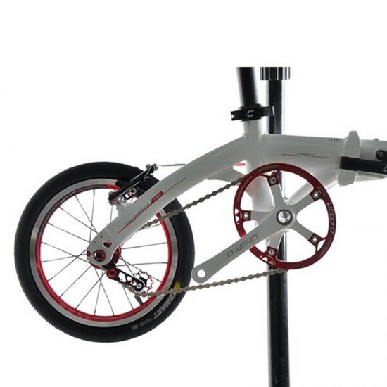 Folding Bike Single Speed Oval Chainring Pulley Jockey Wheel Chain Guider Rear Derailleur Extender Guider Chain Protector 412