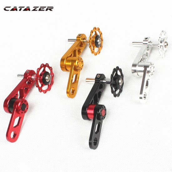 Folding Bike Single Speed Oval Chainring Pulley Jockey Wheel Chain Guider Rear Derailleur Extender Guider Chain Protector 412