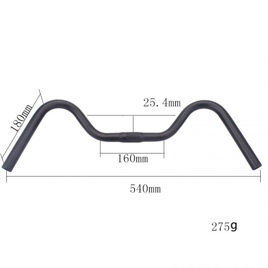 Bike Swallow Handlebar Comfortable Durable Retro Style For Mountain Road City Cycling Parts Bicycle Rise Bent Bar Aluminum Alloy