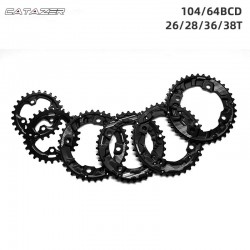 104/64BCD MTB Bicycle Sprockets Double Chainwheel 26T 28T 36T 38T Chainring Mountain Bike Crankset Tooth Plate Parts