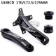 104BCD Mtb Crankstel Aluminium Met Bodem Fiets Crankstel Mtb Crank Fiets Accessoires 170Mm 172.5Mm 175Mm