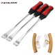 12 Pcs Bicycle Tire Change Tool Set Tire Dismounting Mounting Kit Tyre Spoon Lever Tool Rim Protector Sheaths for Motorcycle Car
