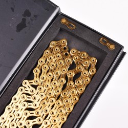 12 Speed 126L Gold Hollow Light weight Bike chain X1 X12 1X12 System Connector Included for bicycle