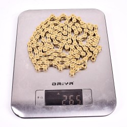 12 Speed 126L Gold Hollow Light weight Bike chain X1 X12 1X12 System Connector Included for bicycle