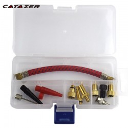 12Pcs/Set Airbed Pump Hose Adapter Nozzle Valve Air Hose Inflating Needles Bike Pump Inflator Connector Bike Tools