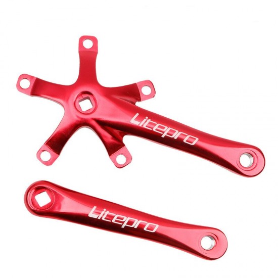 130 BCD Bicycle Chainring Crankset Folding Bike BMX Single Speed Litepro Chainwheel AL7075 170mm Crank