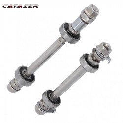 14CM 18CM Bicycle Wheel Hub Axle Front Rear 6000 Bearing Solid Shaft Bicycle Front/rear Axle Lever Bike Repair Tool Accessories