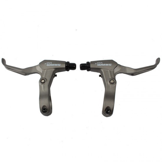  All Aluminum Alloy V-brake Disc Brakes Lever Mountain Bike Road Bicycle Brake Handle Crank Black Gray Color