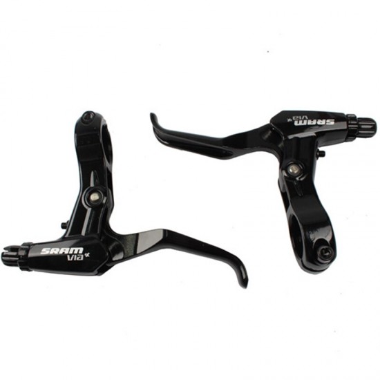  All Aluminum Alloy V-brake Disc Brakes Lever Mountain Bike Road Bicycle Brake Handle Crank Black Gray Color