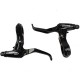  All Aluminum Alloy V-brake Disc Brakes Lever Mountain Bike Road Bicycle Brake Handle Crank Black Gray Color