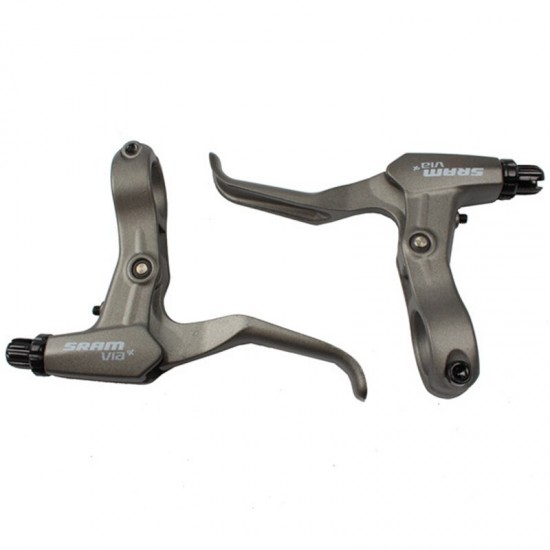  All Aluminum Alloy V-brake Disc Brakes Lever Mountain Bike Road Bicycle Brake Handle Crank Black Gray Color