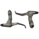  All Aluminum Alloy V-brake Disc Brakes Lever Mountain Bike Road Bicycle Brake Handle Crank Black Gray Color