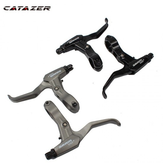  All Aluminum Alloy V-brake Disc Brakes Lever Mountain Bike Road Bicycle Brake Handle Crank Black Gray Color