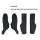 Bicycle Grips MTB Bike Handlebar Grips End Bar Cycling Parts TPR Rubber Black Color Mountain Bicycle Bar End Grips