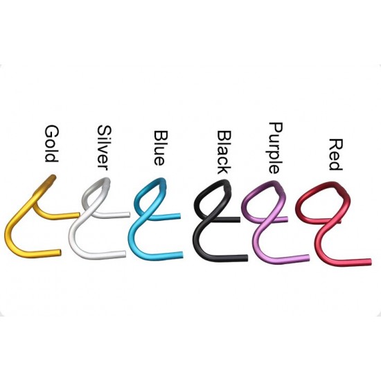 25.4mm Road Bike Handlebar Handles Fixed Gear Bike Bent Bar Bicycle Accessories Road Bike Aluminum Handlebars Aluminum Alloy