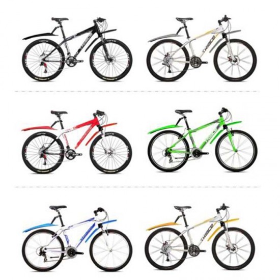 2PCS Cycling Mountain Bike Bicycle Front Mudguard Rear Fender Mud Guard Set for MTB Road Bike Wings