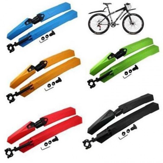 2PCS Cycling Mountain Bike Bicycle Front Mudguard Rear Fender Mud Guard Set for MTB Road Bike Wings