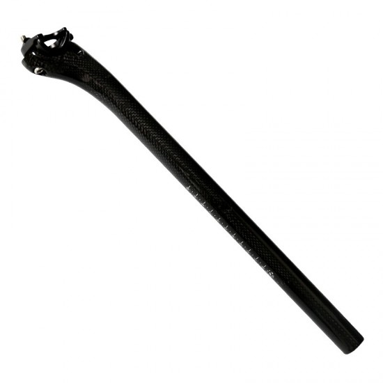 3K Full Carbon Fiber Bicycle Seatpost Offset 20mm Bicycle Parts 25.4/.27.2/30.8/31.6*350/400mm Mountain Road Bike Seatpost