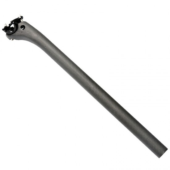 3K Full Carbon Fiber Bicycle Seatpost Offset 20mm Bicycle Parts 25.4/.27.2/30.8/31.6*350/400mm Mountain Road Bike Seatpost