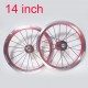 4 Bearing 14 Inch Alumilum Alloy Child Bike Wheelset 20H V Brake Kids Bike Wheel 412 Folding Bike Wheels