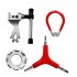 4 Bicycle Spoke Wrench Bike 8 Way Spoke Nipple Key Wheel Rim Wrench Stainless Steel Repair Tool Key Bicycle Accessory 1 PC