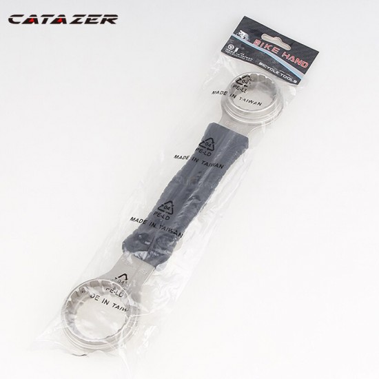 4 IN 1 Bicycle Bottom Bracket Repair Tools Axis Tool Bike Wrench Overhaul Tool Spanner Stainless Steel Axle Bike Tool Set