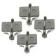 4 Pair MTB Bicycle Bike Cycling Disc Brake Pads Semi-metallic Brake Pad for SHIMANO SRAM AVID HAYES Magura Formula ZOOM