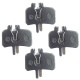 4 Pair MTB Bicycle Bike Cycling Disc Brake Pads Semi-metallic Brake Pad for SHIMANO SRAM AVID HAYES Magura Formula ZOOM