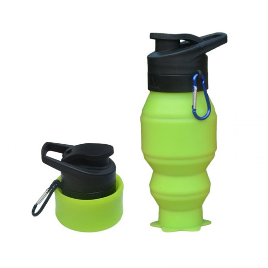 530ml Cycling MTB Sports Kettle Climbing Outdoor Bike Silicone Kettle Folding Water Cup Water Bottle Bicycle Water Bottle