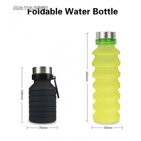550ml Silica Creative Foldable Water Bottle Travel Mountaineering Portable Cycling Cup Bike Water Cup Folding Water Bottle