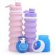550ml Portable Silicone Collapsible Water Bottle My Drinking Bottle Kettle for Sport Outdoor Travel Retractable Folding Bottles