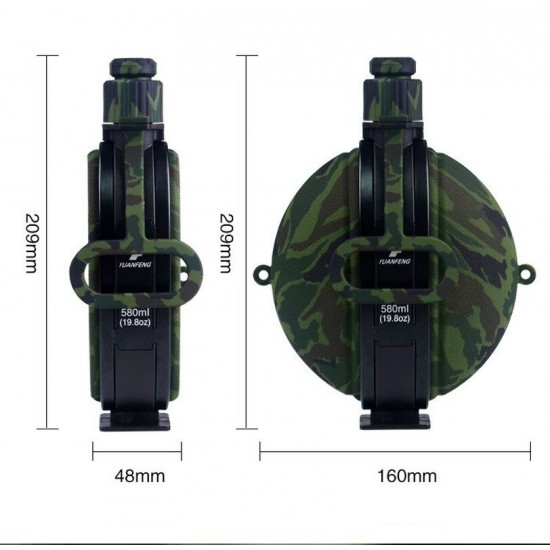 580Ml Outdoor Water Flessen Bag Sport Camouflage Draagbare Water Fles Houder Grote Capaciteit Vouwfiets Water Fles