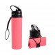 600ML Food Grade Silicone Collapsible Water Bottles Travel Folding Bottle Portable Kettle My Foldable Drink Bottle Water Bottle