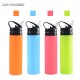 600ML Food Grade Silicone Collapsible Water Bottles Travel Folding Bottle Portable Kettle My Foldable Drink Bottle Water Bottle