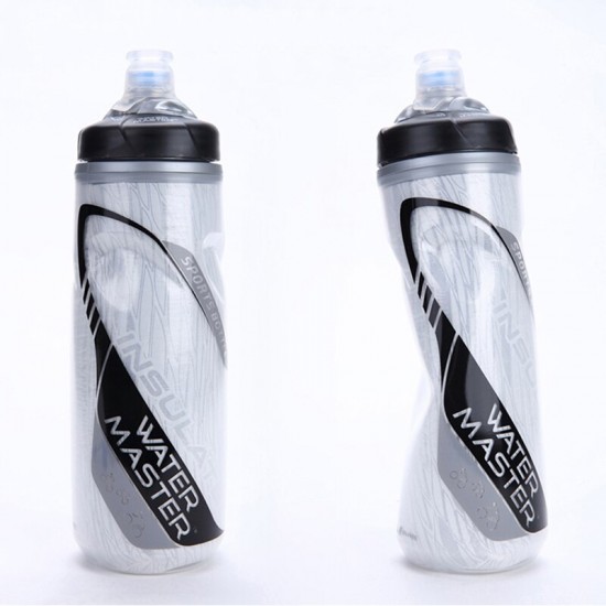 610ml Bicycle Bottle Outdoor Sport Keep Cold Bottle Cycling Climbing Hiking Drink Bottle Cooler Warmer Bike Plastic Water Bottle