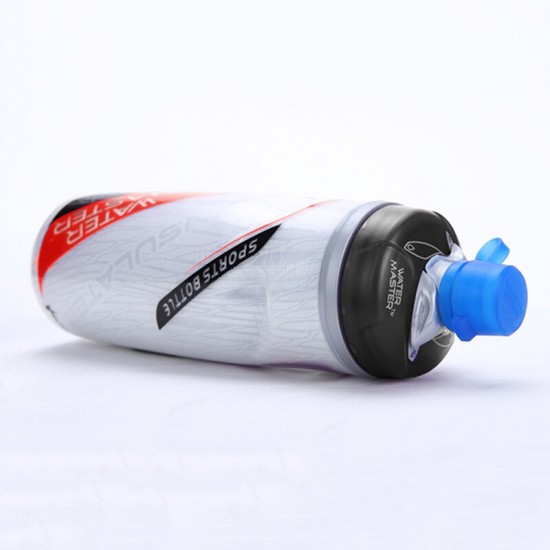 610ml Bicycle Bottle Outdoor Sport Keep Cold Bottle Cycling Climbing Hiking Drink Bottle Cooler Warmer Bike Plastic Water Bottle
