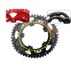700C Road Bicycle 110BCD 50/35T Oval Chainwheel Kit Bike 7075-T6 Alloy Ultralight Ellipse Climbing Power Chainring Plate