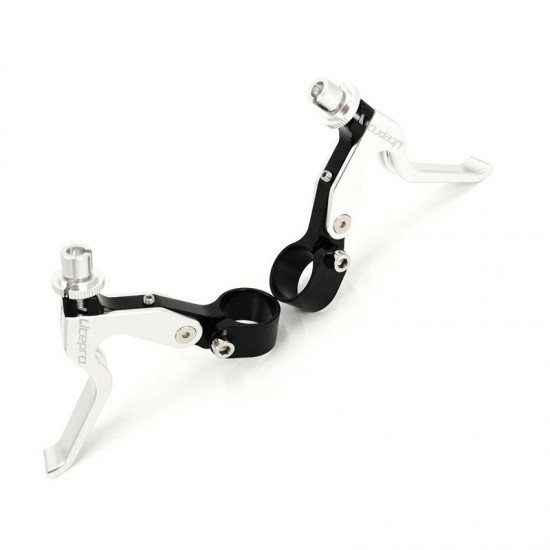 89g/pair Lightweight Road Bike Aluminum Brake Lever 22.2mm Folding Bike V Brake Lever Aluminum Alloy Silver-Black-Red