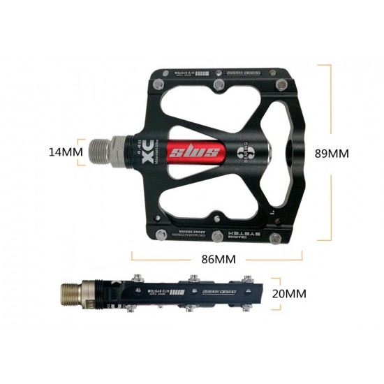 Aluminum Alloy Bicycle Pedal Mountain Bike Pedal MTB Road Cycling Sealed 3 Bearings Pedals for BMX Ultra-Light Bicycle Pedals