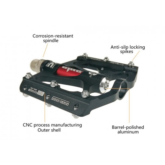 Aluminum Alloy Bicycle Pedal Mountain Bike Pedal MTB Road Cycling Sealed 3 Bearings Pedals for BMX Ultra-Light Bicycle Pedals