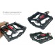 Aluminum Alloy Bicycle Pedal Mountain Bike Pedal MTB Road Cycling Sealed 3 Bearings Pedals for BMX Ultra-Light Bicycle Pedals