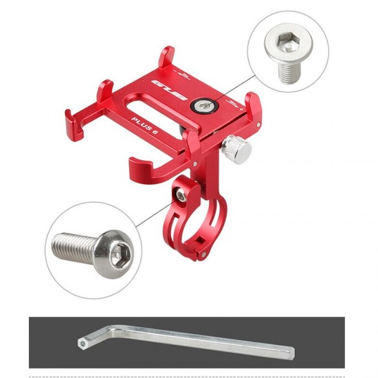 Aluminum Alloy Four-claw Design Phone Stand Bicycle Mobile Phone Holder Enhanced for Bike Electric Bike Motorcycle M365